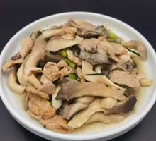 Bamboo Mushroom and Pork Slices