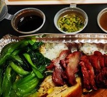 Soy Sauce Chicken and Barbecue Pork Rice