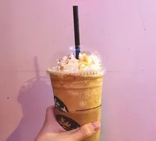 Sea Salt Caramel Latte Slush
