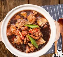 Braised Chicken Rice with Abalone Sauce