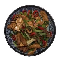 Fried Tofu and Pork Slices