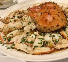 Scallion Oil Steamed King Crab