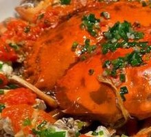 Steamed Soft-Shell Crab with Stewed Bone Meat Pudding