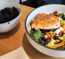 Pan-Seared Salmon Avocado Salad