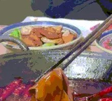 Sliced Pork Kidney with Big Knife