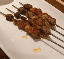 Skewered Lamb on Steel Rod