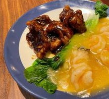 Stir-Fried Crab Roe Shrimp with Eel Sauce