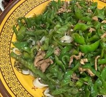 Green Pepper Shredded Pork Noodles