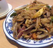 Premium Scallion Stir-Fried Lamb Rice