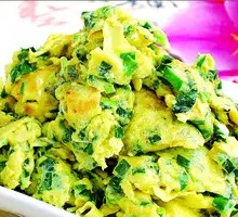 Stir-fried Eggs with Leeks