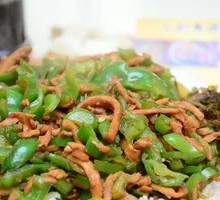 Green Pepper Shredded Pork Rice