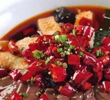 Sichuan Boiled Blood and Offal