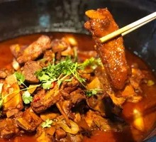 Shrimp and Pork Rib Clay Pot Stew