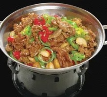 Dry Pot Chicken and Shrimp