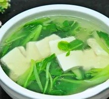 Spinach Tofu Soup