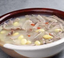 Pork stomach soup rice