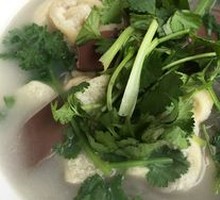 Fried Tofu with Vermicelli Soup