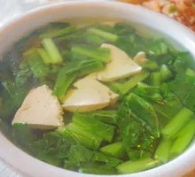 Spinach Tofu Soup