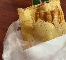 Pancake with Egg and Cracker