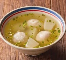 Radish and Fish Ball Soup