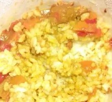 Warm Egg Curry Rice