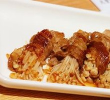 Beef Rolls with Enoki Mushrooms