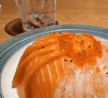 Sweet Shrimp and Salmon Rice