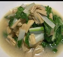 Bok Choy with Fresh Tofu Skin