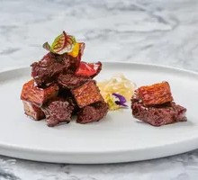 Almond Mushroom Steak Cubes