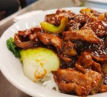Sauce-Braised Pork Liver Rice