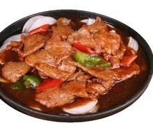 Grilled Beef on Iron Plate