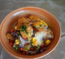 Egg-Enveloped Boneless Meat