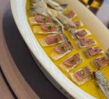 Ham and Chicken Oil Steamed White Fish