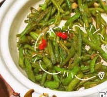 Braised String Beans in Clay Pot