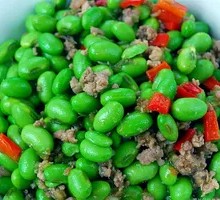 Stir-Fried Fresh Soybeans with Pork