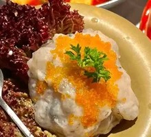 Flying Fish Roe Shrimp Dumplings