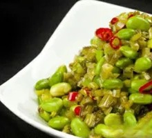 Salted Vegetable and Edamame