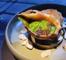 Garlic Cream Mushroom Almond Baranba Abalone