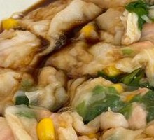 Fresh Shrimp Egg and Pork Rice Noodle Roll