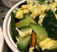 Cucumber and Egg Stir-fry