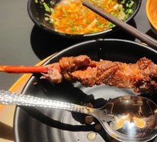 Lamb Skewers on Red Willow Branches