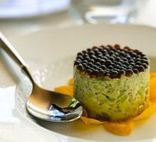 Avocado Tatar with Black Vinegar Granules