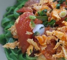 Tomato and Spinach Noodles