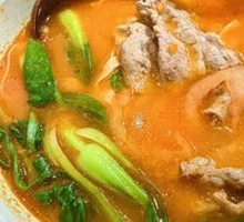 Tomato Sashimi Beef Noodles