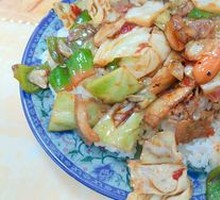 Spicy Pork Stir-fry Rice Bowl