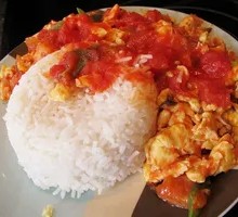 Tomato and Egg Rice Bowl