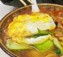 葱爆羊肉盖浇面