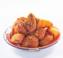 Spicy Potato with Crispy Rice Noodles