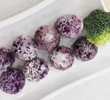Purple Sweet Potato Glutinous Rice Balls