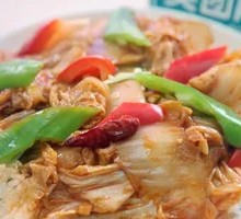 Spicy and Sour Cabbage Rice Bowl